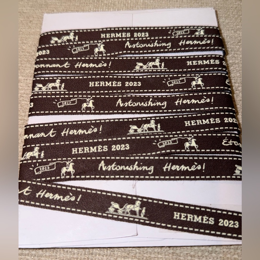 🧡 Authentic Hermès 2023 Special Edition Ribbon – 69” Inches Paris France